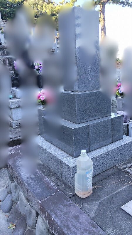 のお墓の墓石撤去前