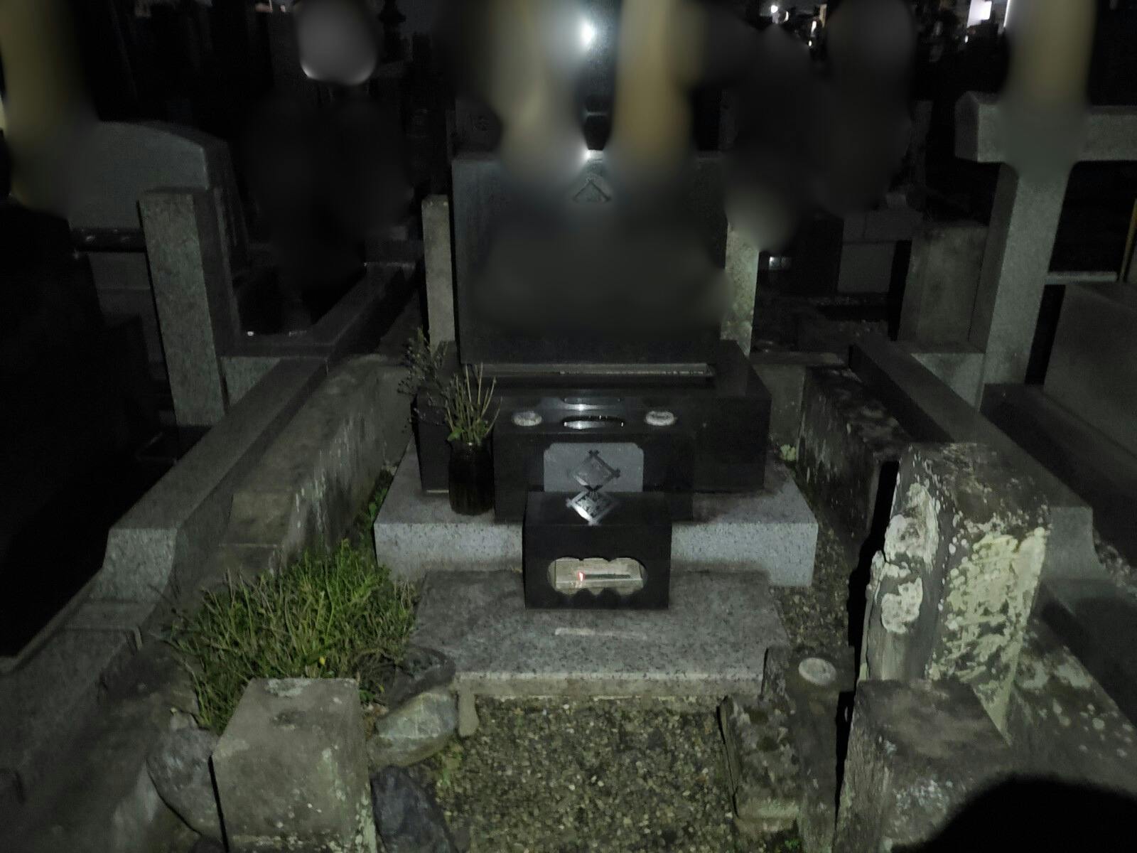のお墓の墓石撤去前