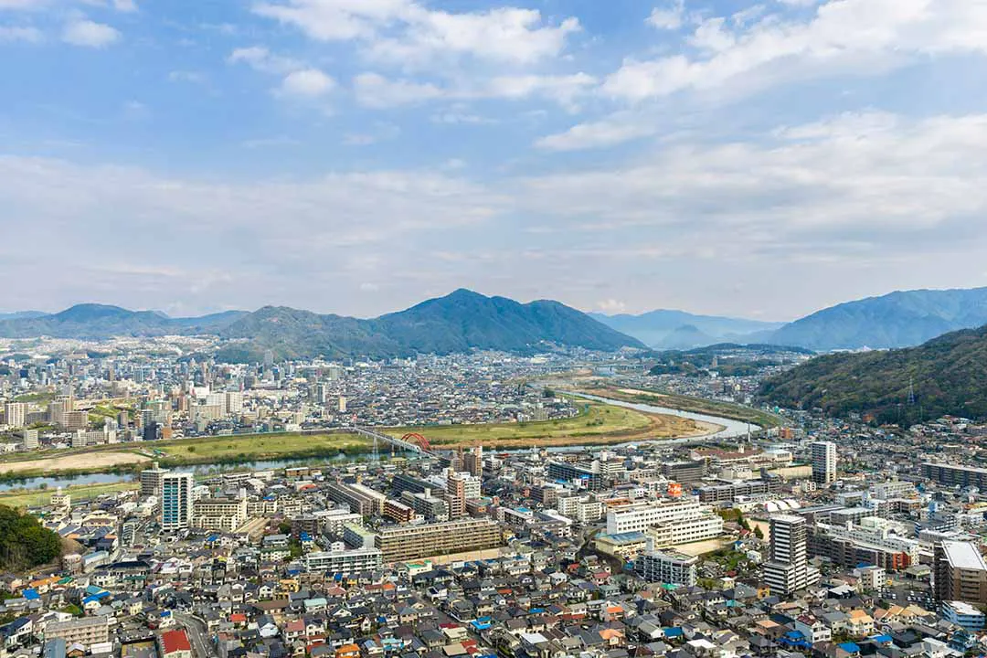安芸城北霊園 霊園からの風景