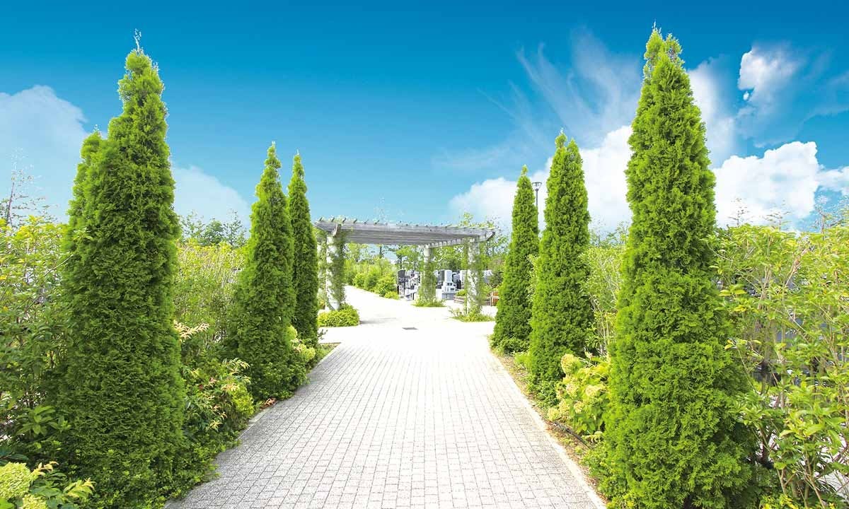 富士見メモリアルガーデン 永代供養墓「彩雲」 メイン参道