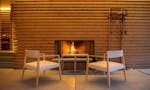 船橋 昭和浄苑 樹木葬 暖炉のあるカフェスペース