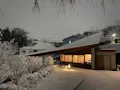 本覚寺の森 観音霊園 数年に一度の積雪も、また幻想的です。