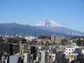 宝光寺 墓域より霊峰富士を臨むことができます。
