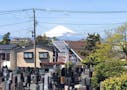 プレミアム湘南江ノ島樹木葬墓地 晴れた日には、境内から富士山が望めます