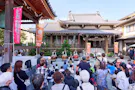 寿命寺 池田龍聖御廟 寺フェスで人気の和太鼓演奏