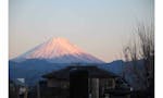 常楽寺 境内から望む富士山