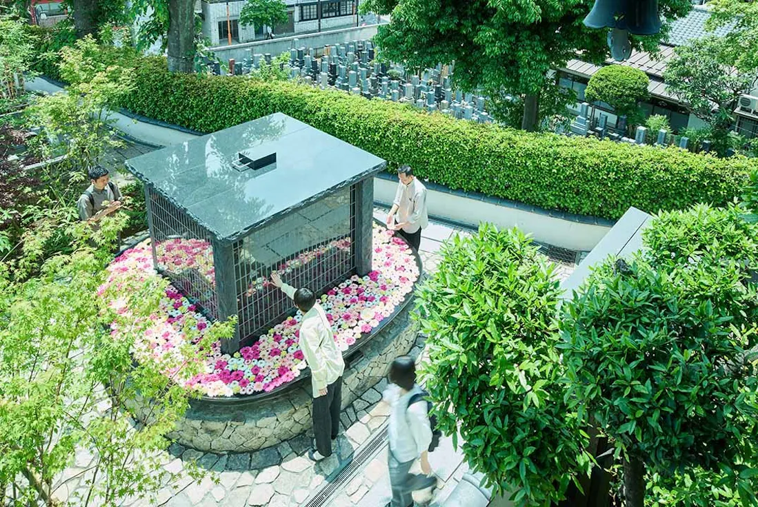 法輪寺 早稲田霊園 想咲手水 花手水のお墓(早稲田駅)の永代供養墓