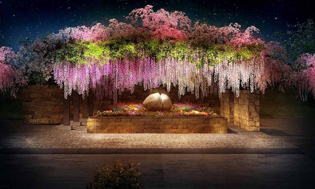 森林公園昭和浄苑　本堂収骨付き藤と桜の樹木葬