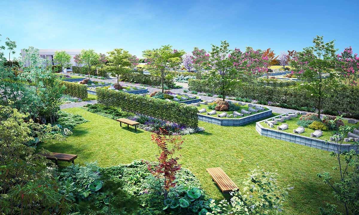 アルファメモリアルパーク高松 せせら樹 四季の庭園　※完成予想イメージ