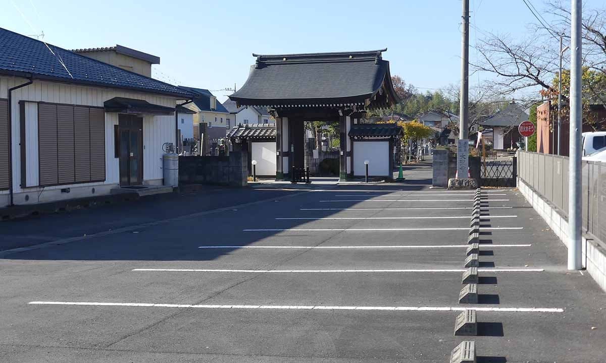 川島・川越の郷　大聖寺 永代樹木葬 駐車場