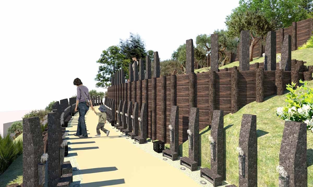 八王子　宝泉寺　オリーブの丘　樹木葬墓苑