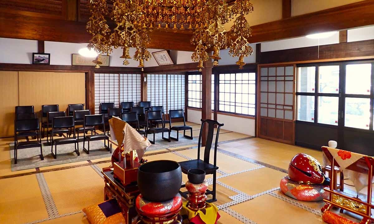 寅薬師 常仙寺の永代供養『一珠会』 本堂　ご法事を執り行うことができます
