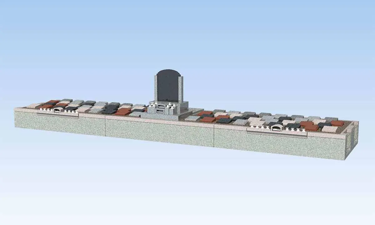 メモリアルガーデン悠久の丘　樹木葬 樹林型永代供養墓「想」全景　完成イメージ