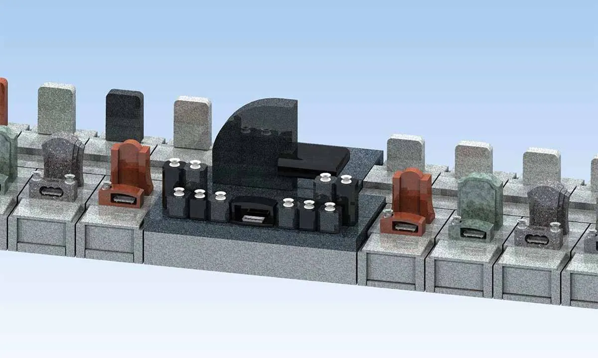 メモリアルガーデン悠久の丘　樹木葬 テラス墓所　完成イメージ