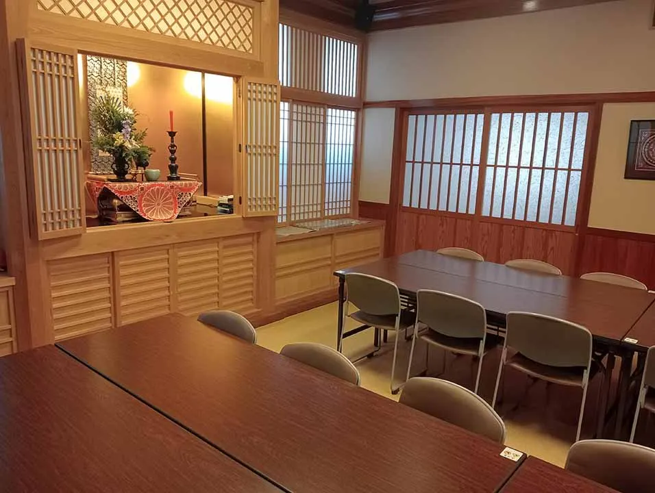 正法寺墓苑 客殿・葬儀・法要時のお食事や休憩にご利用頂けます