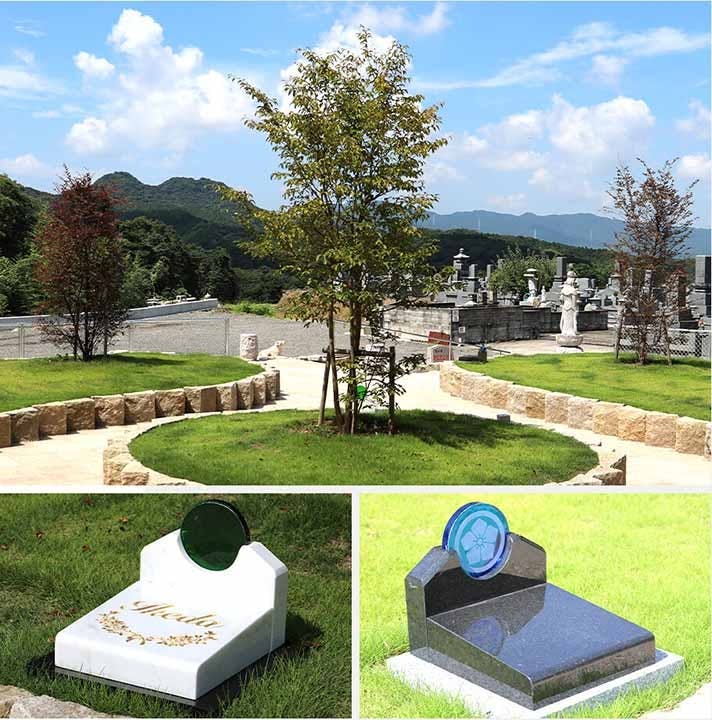 緑や花に囲まれた庭園で、自然に還って安らかに眠る。