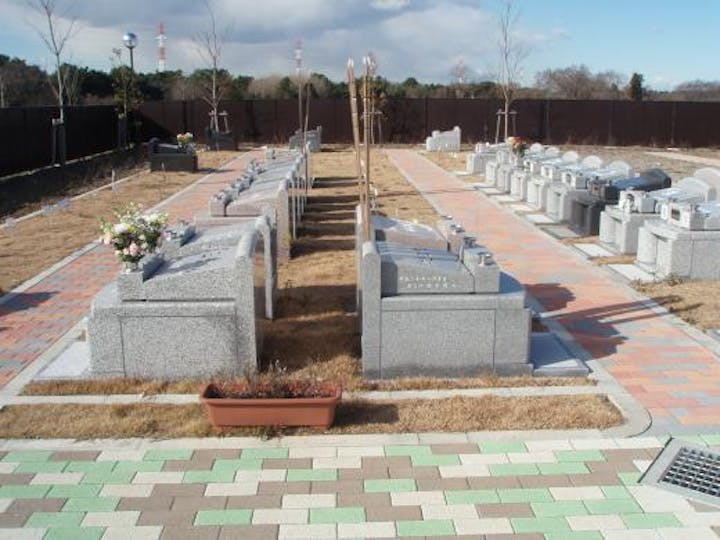 人気の高い芝生墓地の特設区