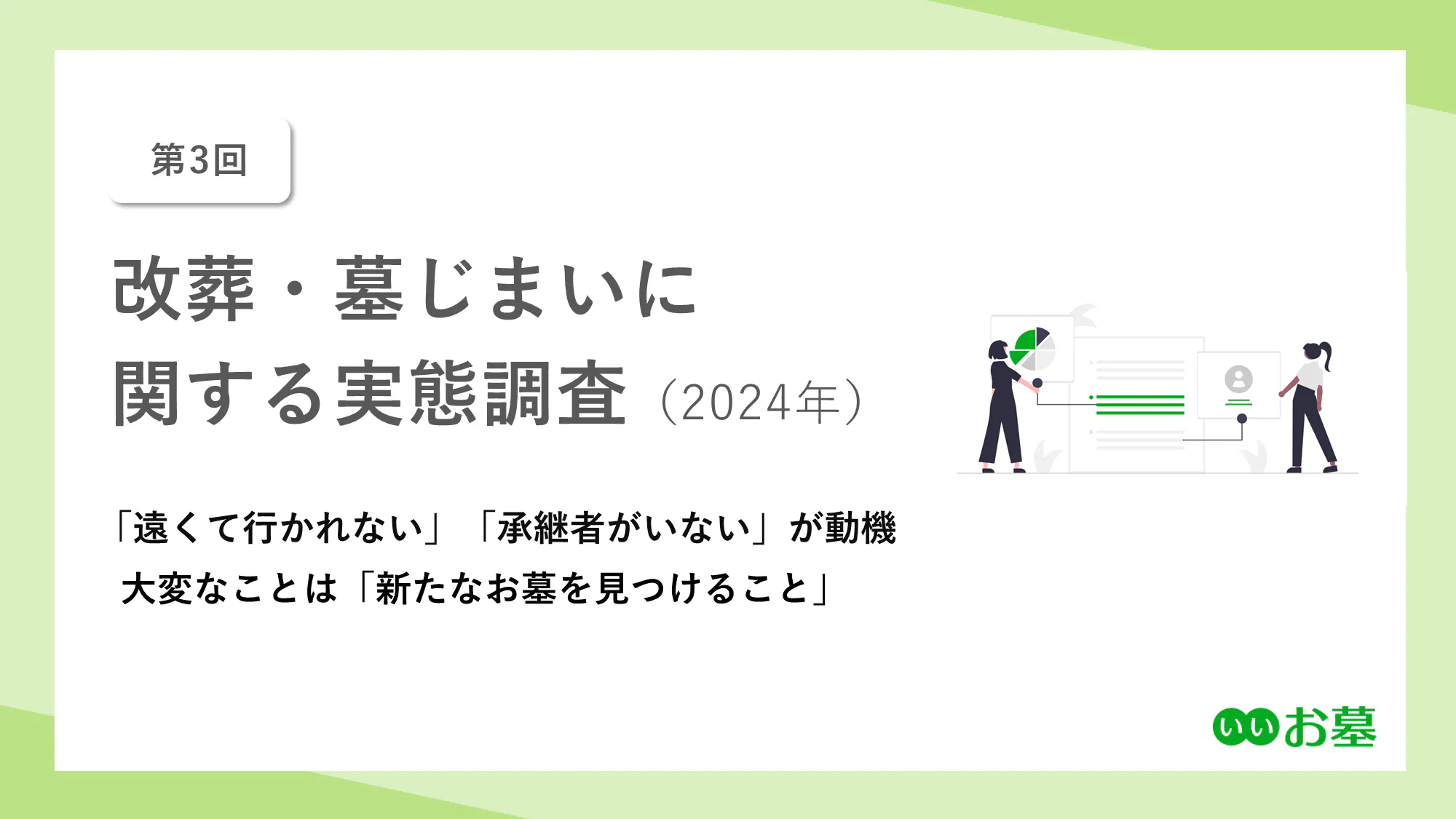 改葬・墓じまいに関する実態調査