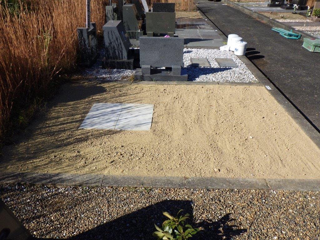 いわき市営 南白土墓園のお墓の墓石撤去後