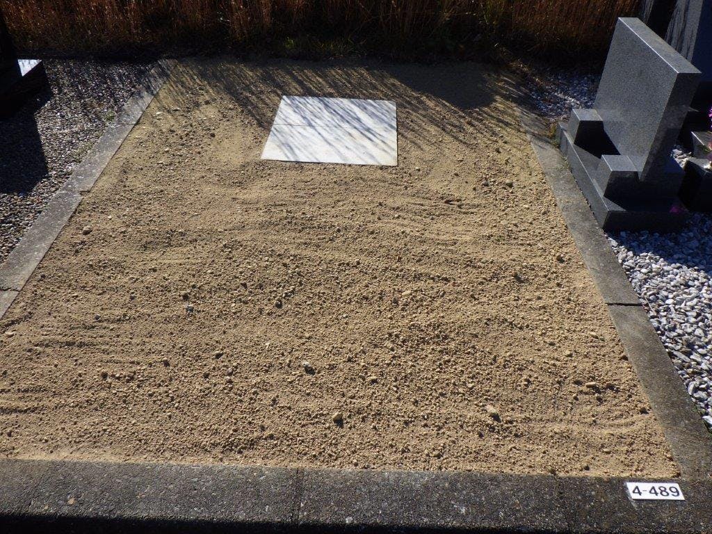 いわき市営 南白土墓園のお墓の墓石撤去後