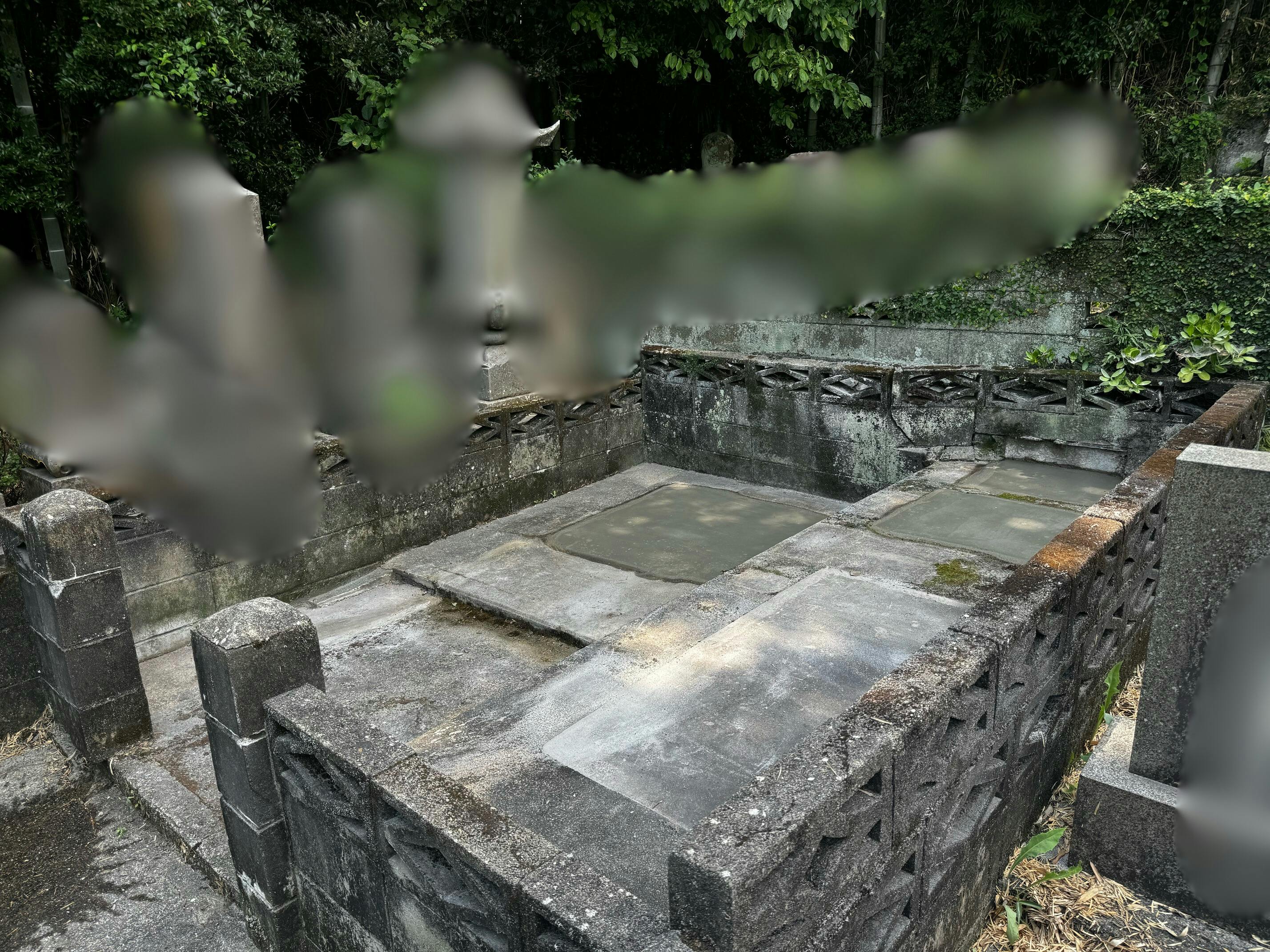 佐世保市指方町共同墓地のお墓の墓石撤去後