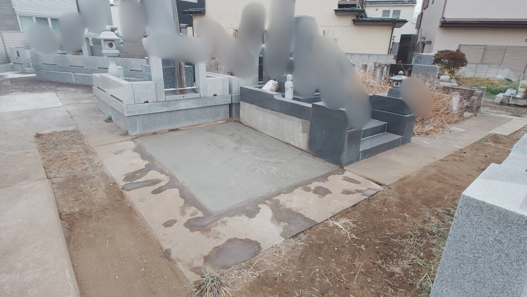 八千代市萱田墓地のお墓の墓石撤去後