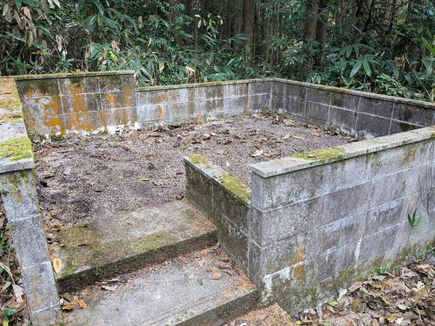 出雲市私有地のお墓の墓石撤去後