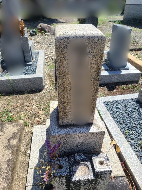 加茂共同墓地のお墓の墓石撤去前