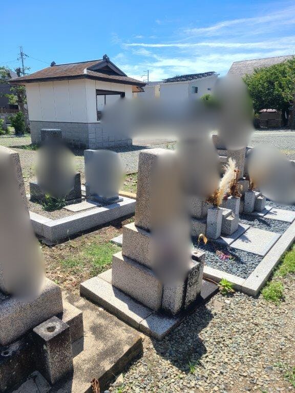 加茂共同墓地のお墓の墓石撤去前