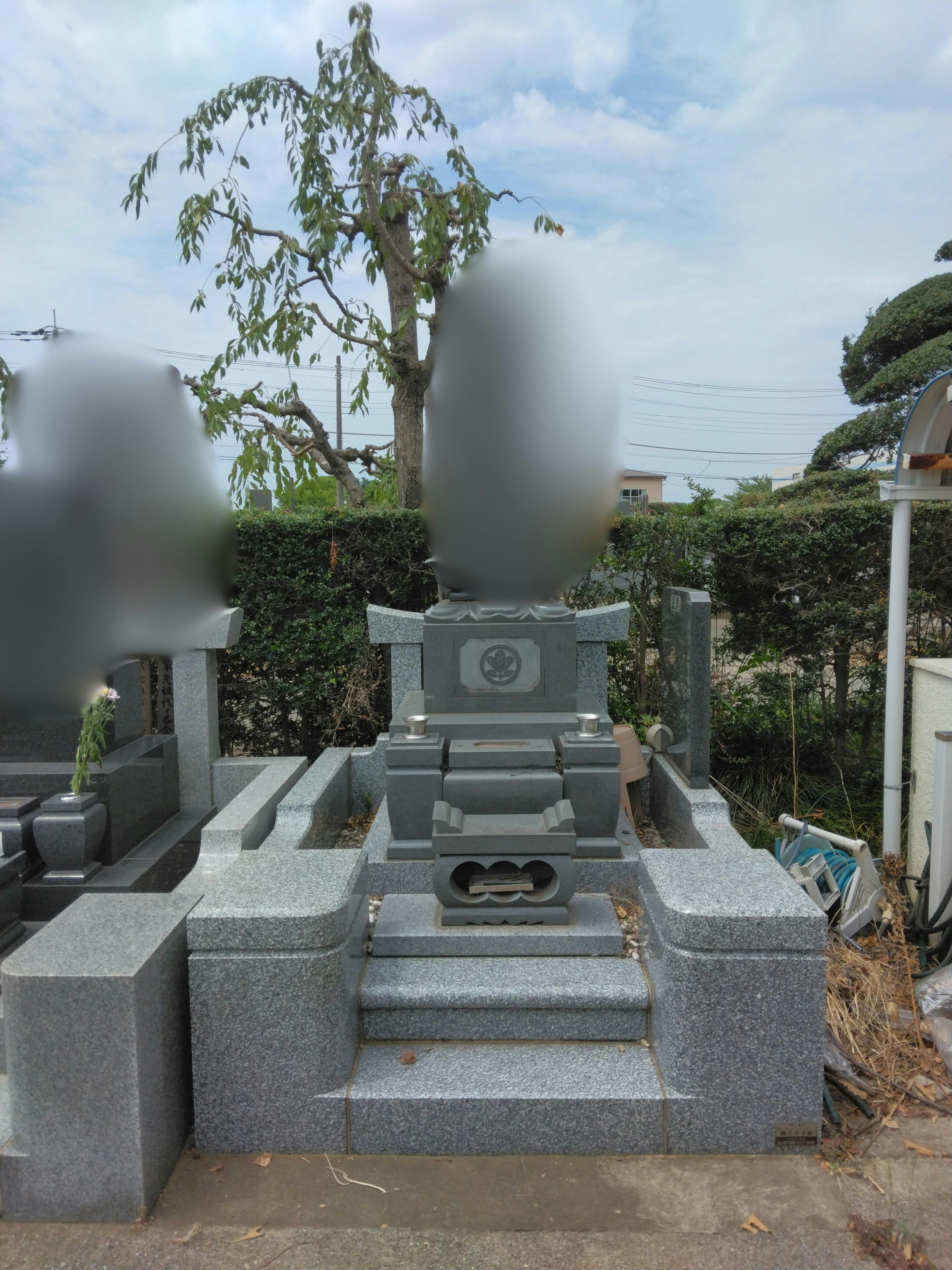 勝軍寺のお墓の墓石撤去前