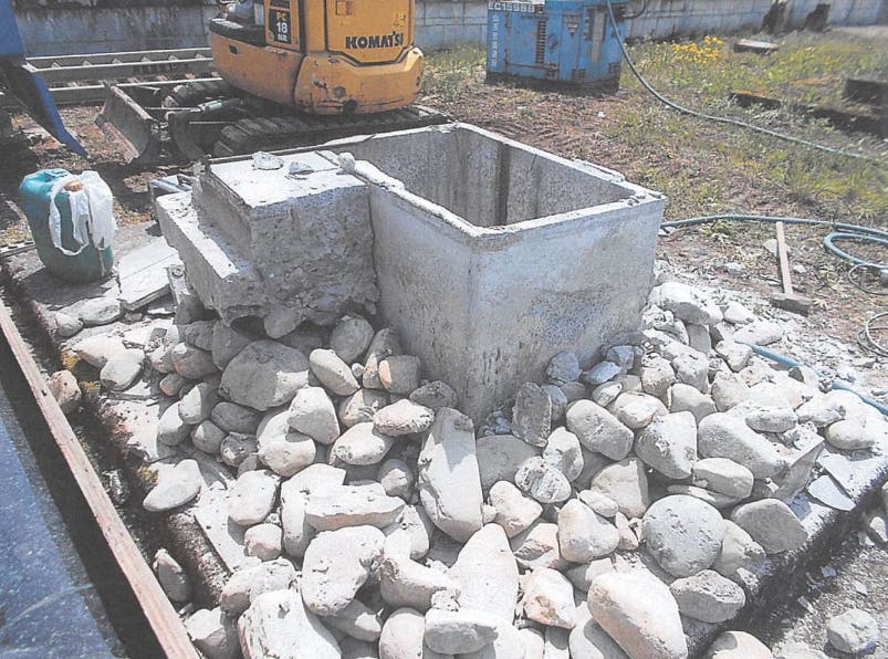 南魚沼市上原地区共同墓地のお墓の墓石撤去後