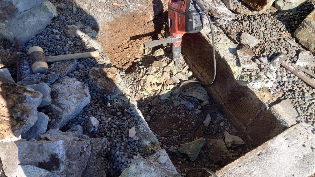 善導寺のお墓の墓石撤去後