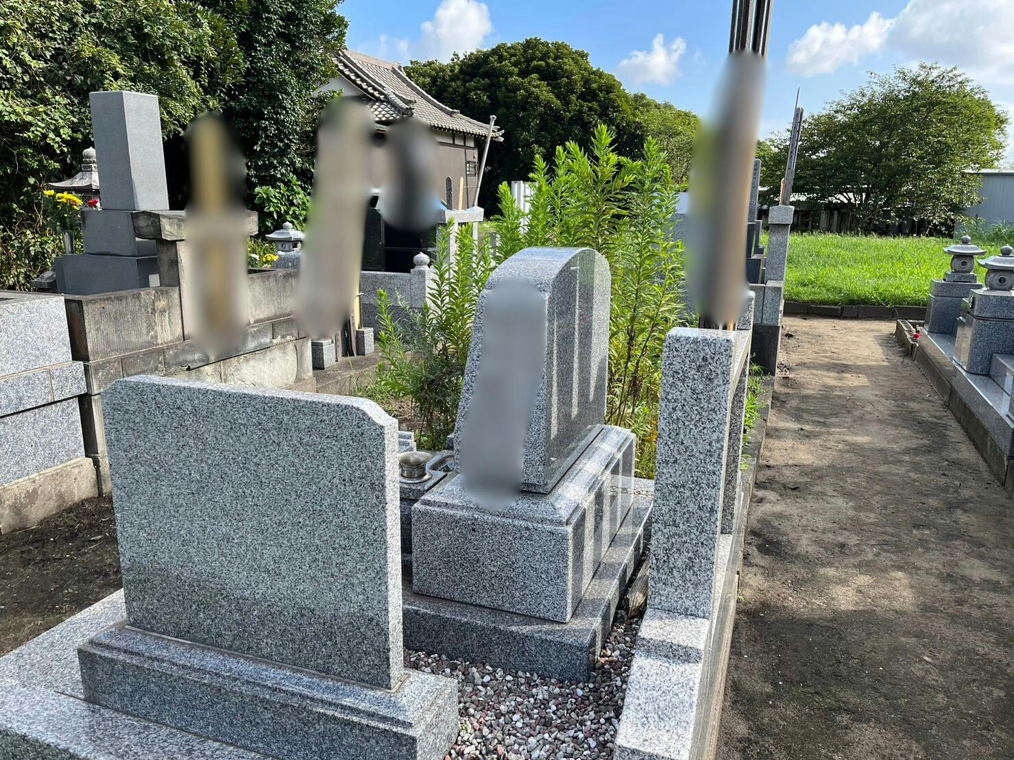 善龍寺のお墓の墓石撤去前