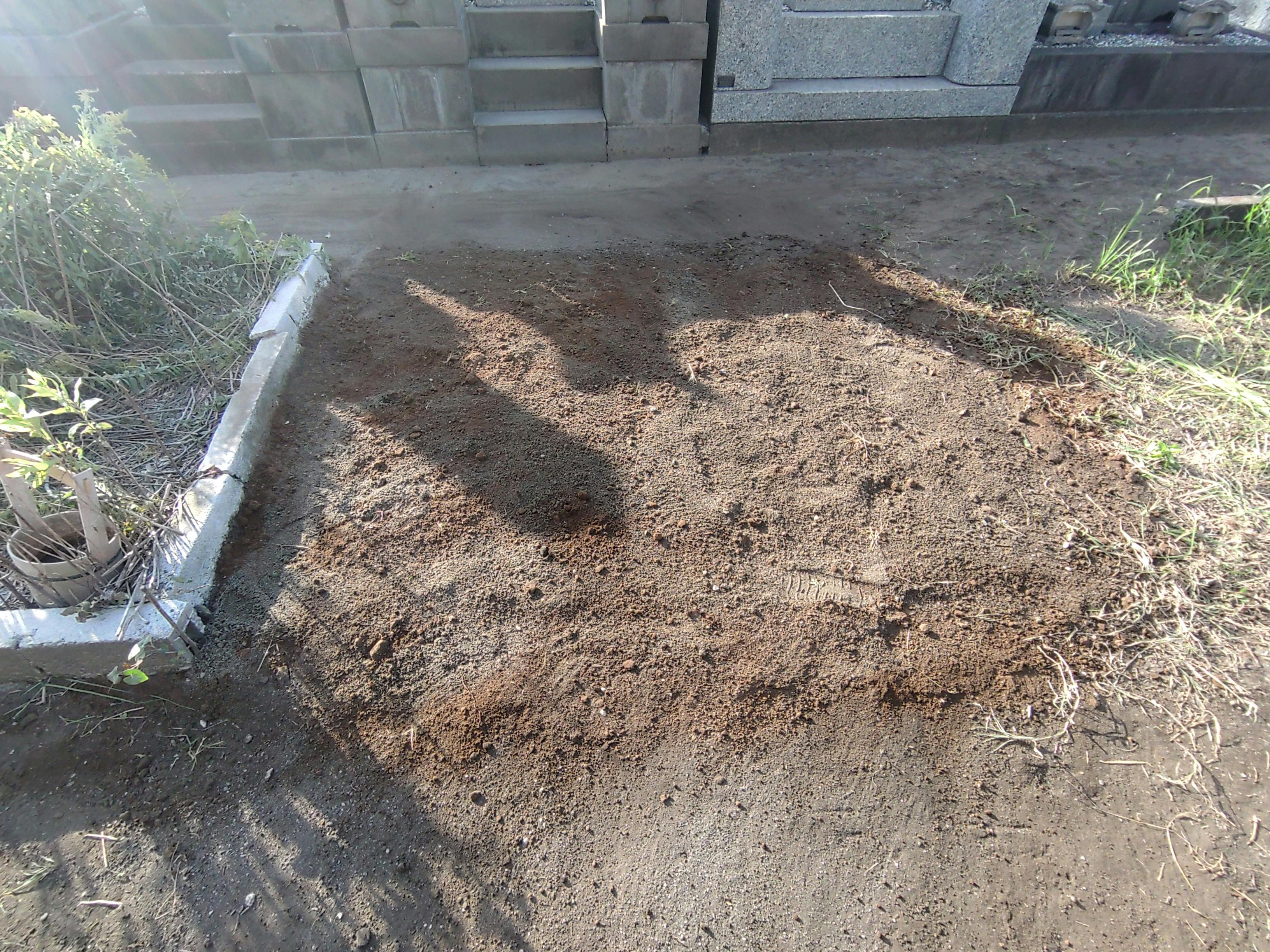 善龍寺のお墓の墓石撤去後