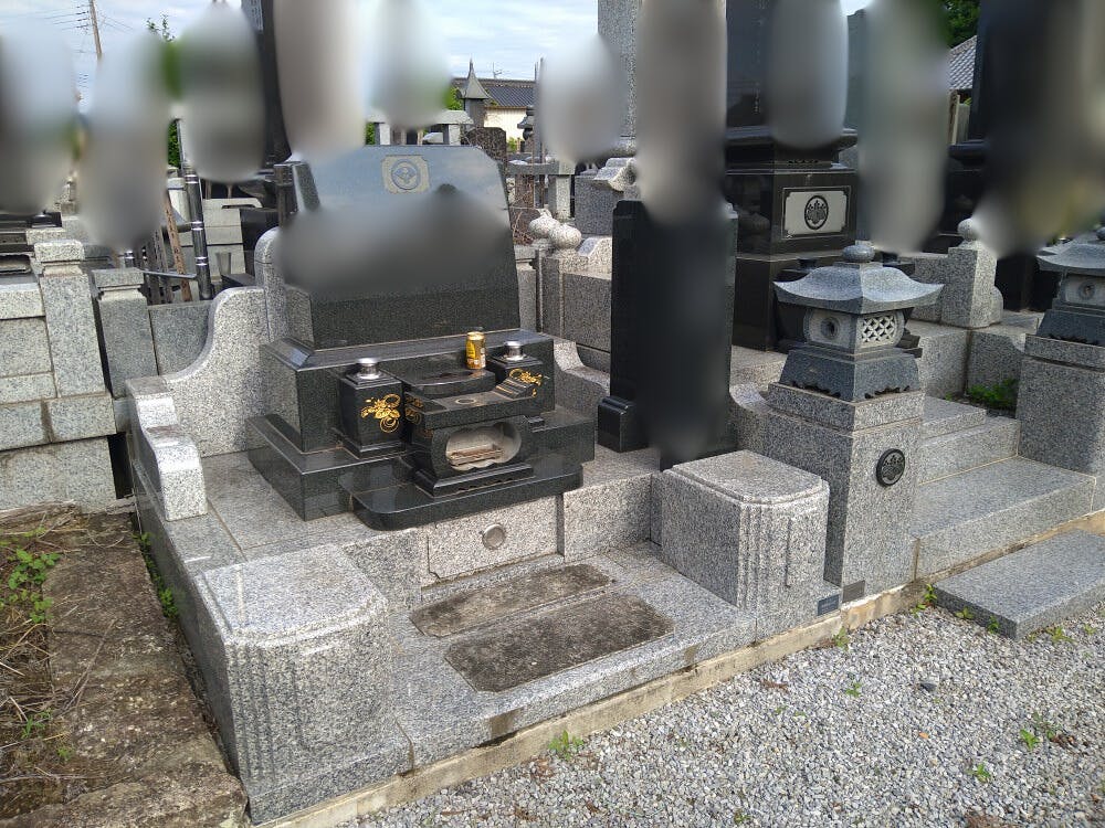 地福寺のお墓の墓石撤去前