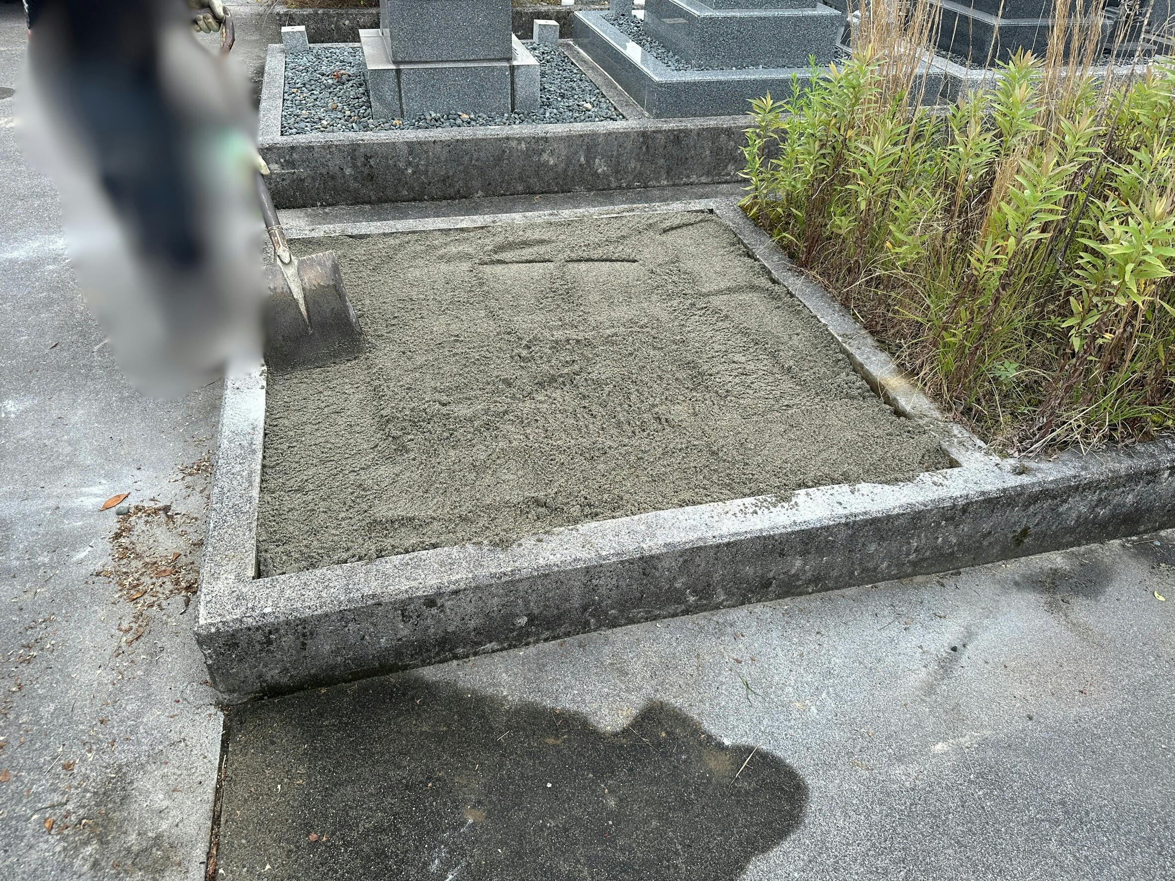 大垣市営 墨俣北霊苑のお墓の墓石撤去後
