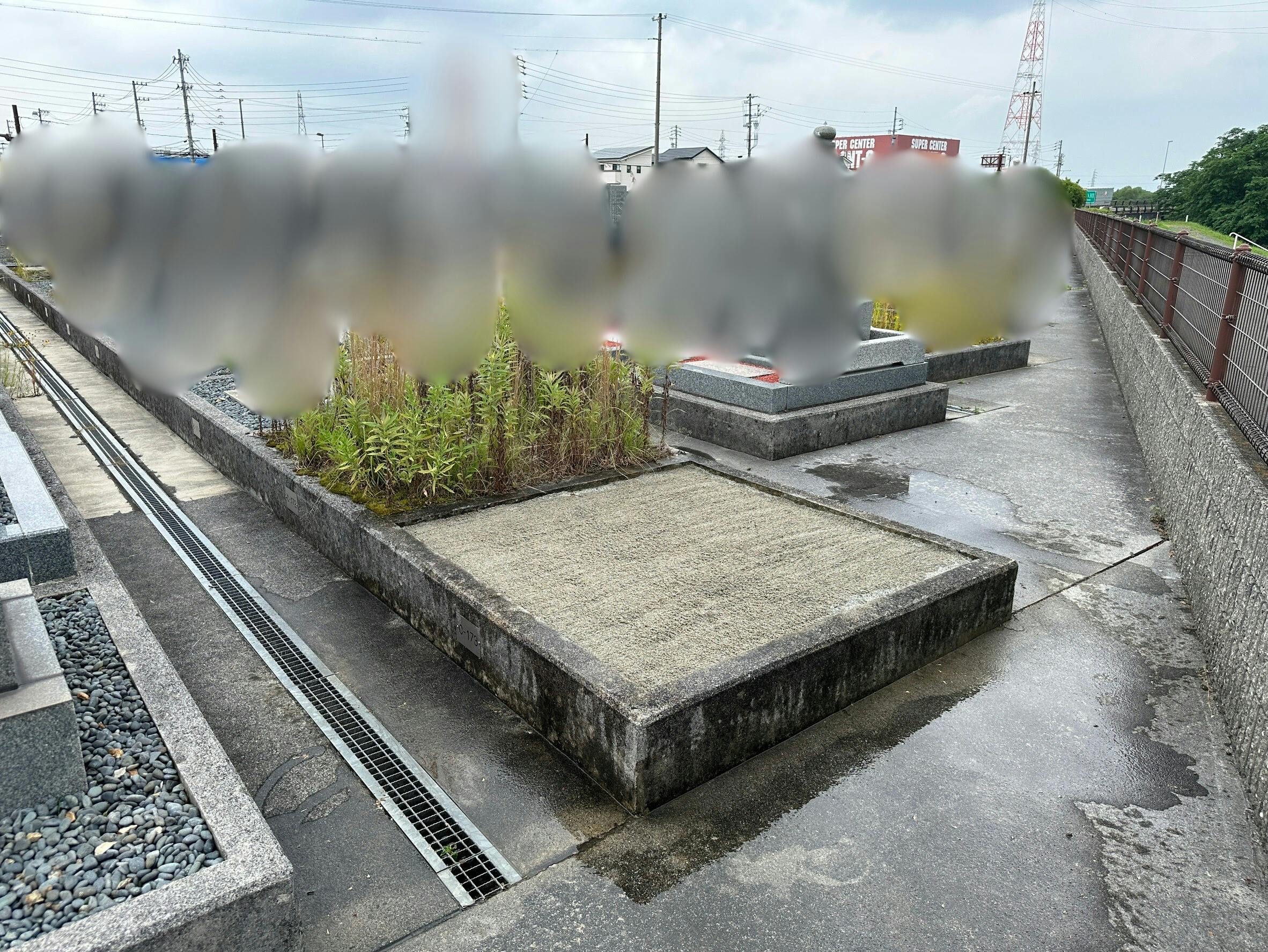 大垣市営 墨俣北霊苑のお墓の墓石撤去後