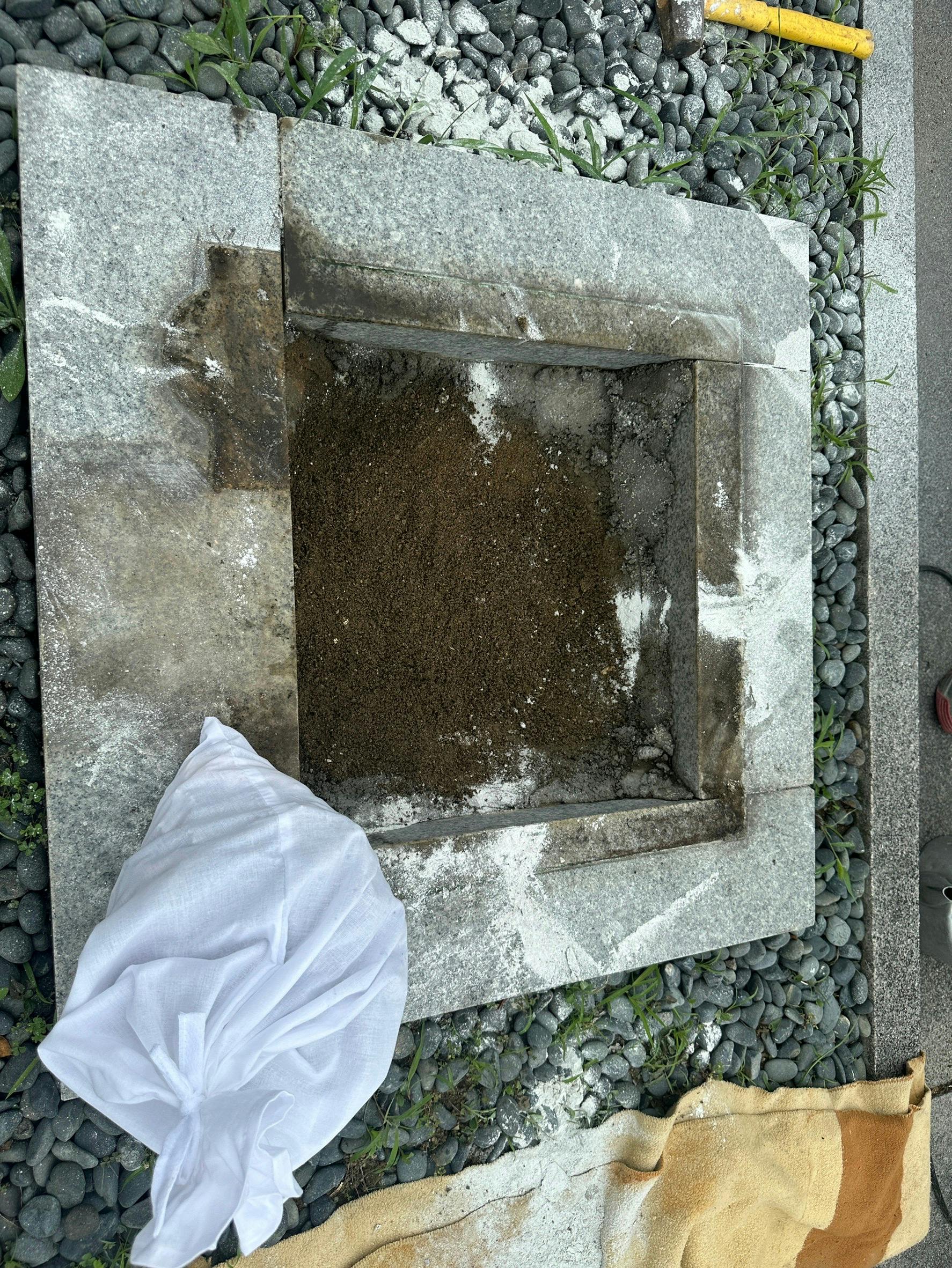 大垣市営 墨俣北霊苑のお墓の墓石撤去後