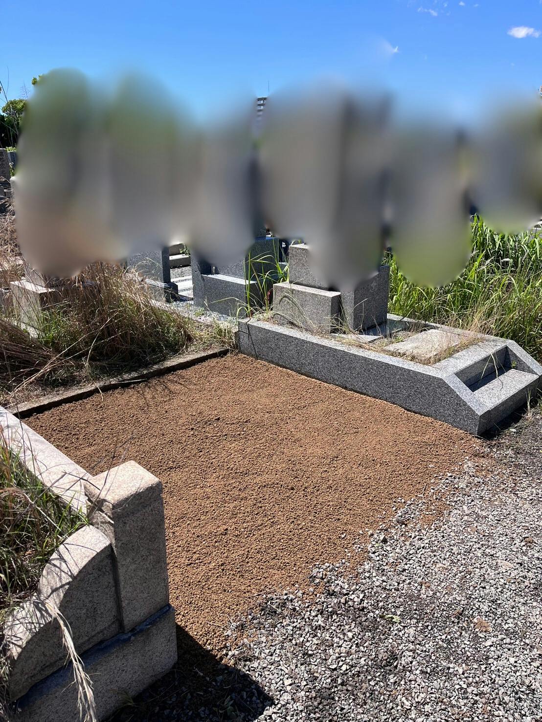 大阪市設 瓜破霊園のお墓の墓石撤去後