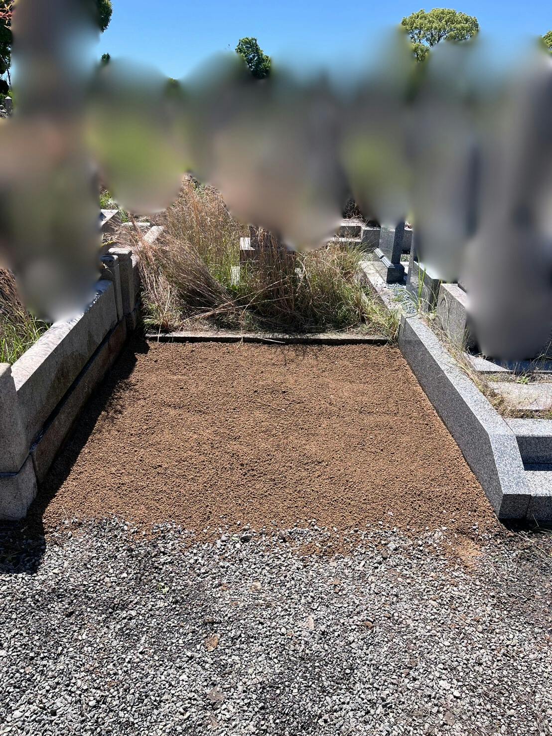 大阪市設 瓜破霊園のお墓の墓石撤去後