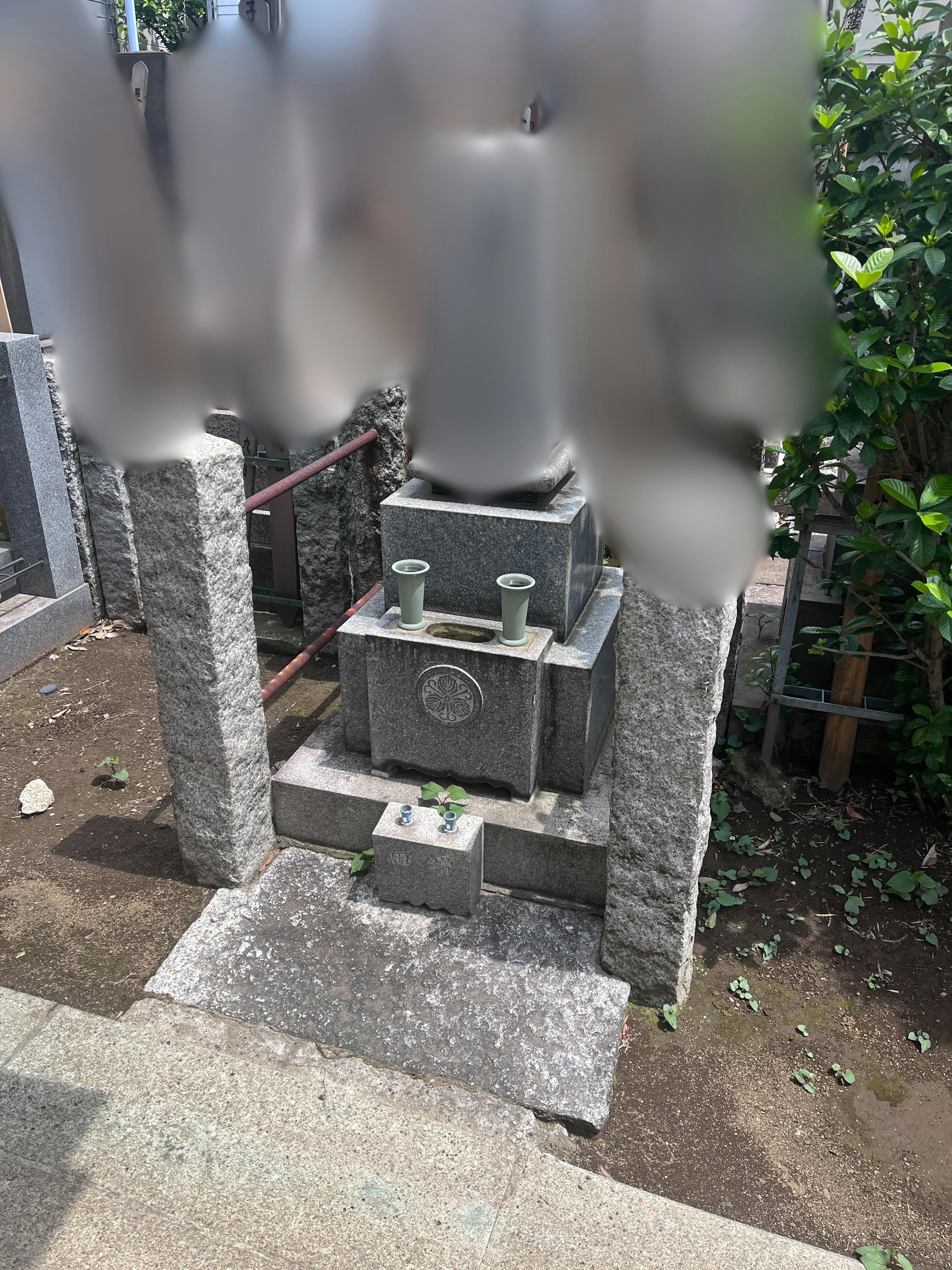 妙福寺のお墓の墓石撤去前