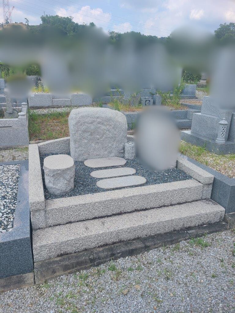 宝塚市営 長尾山霊園のお墓の墓石撤去前