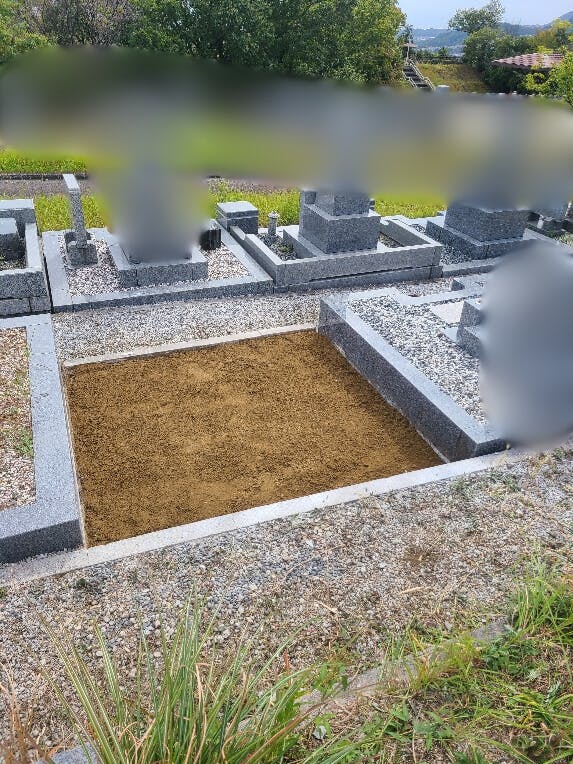 宝塚市営 長尾山霊園のお墓の墓石撤去後