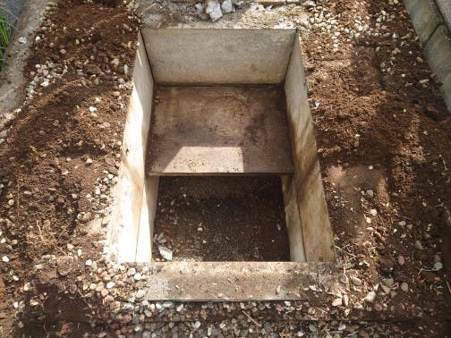 宝珠寺のお墓の墓石撤去後