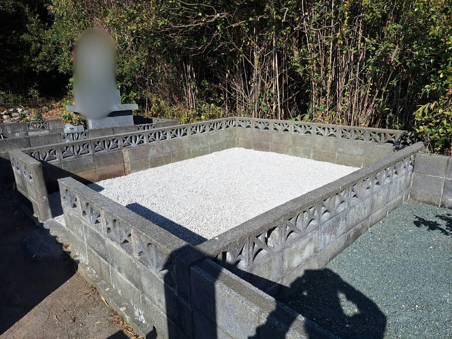 室戸市室戸岬町 共同墓地のお墓の墓石撤去後