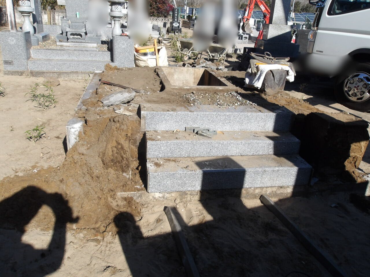 山武市松尾町高富共同墓地のお墓の墓石撤去後