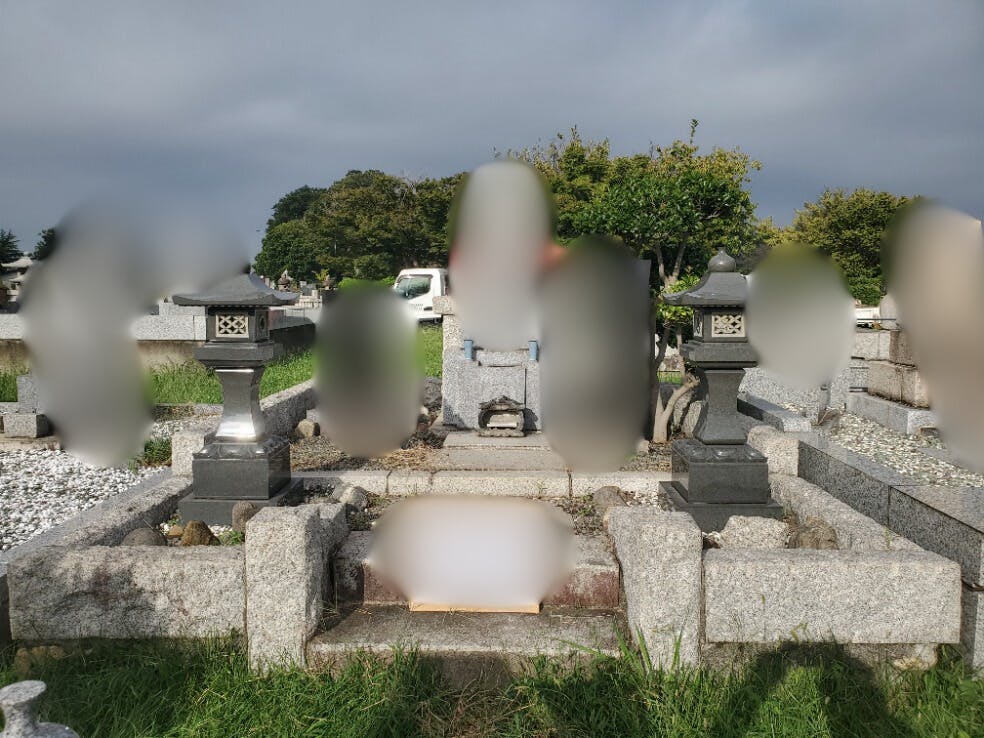 川崎市営 緑ヶ丘霊園(津田山霊園)のお墓の墓石撤去前