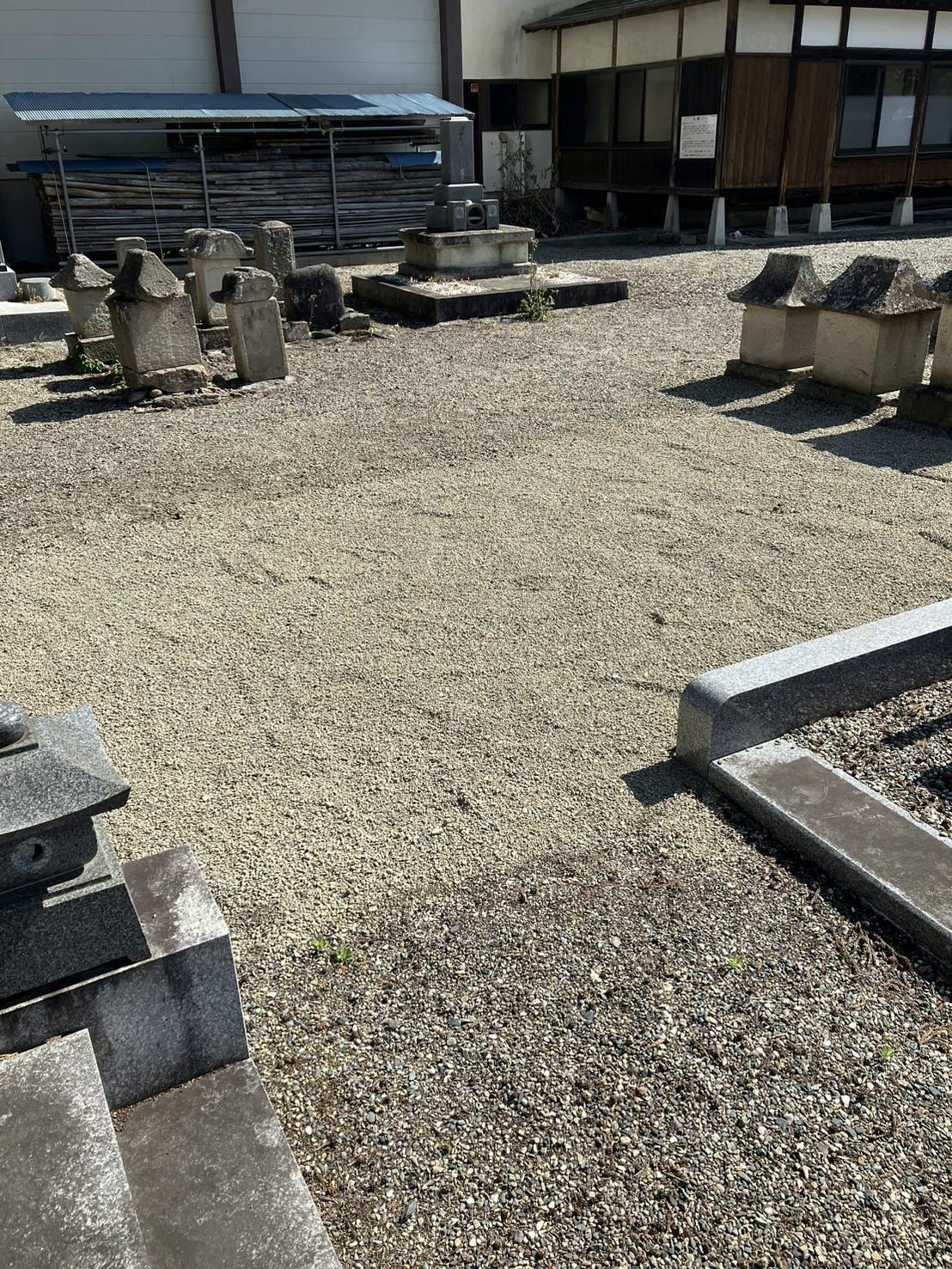 常安寺のお墓の墓石撤去後