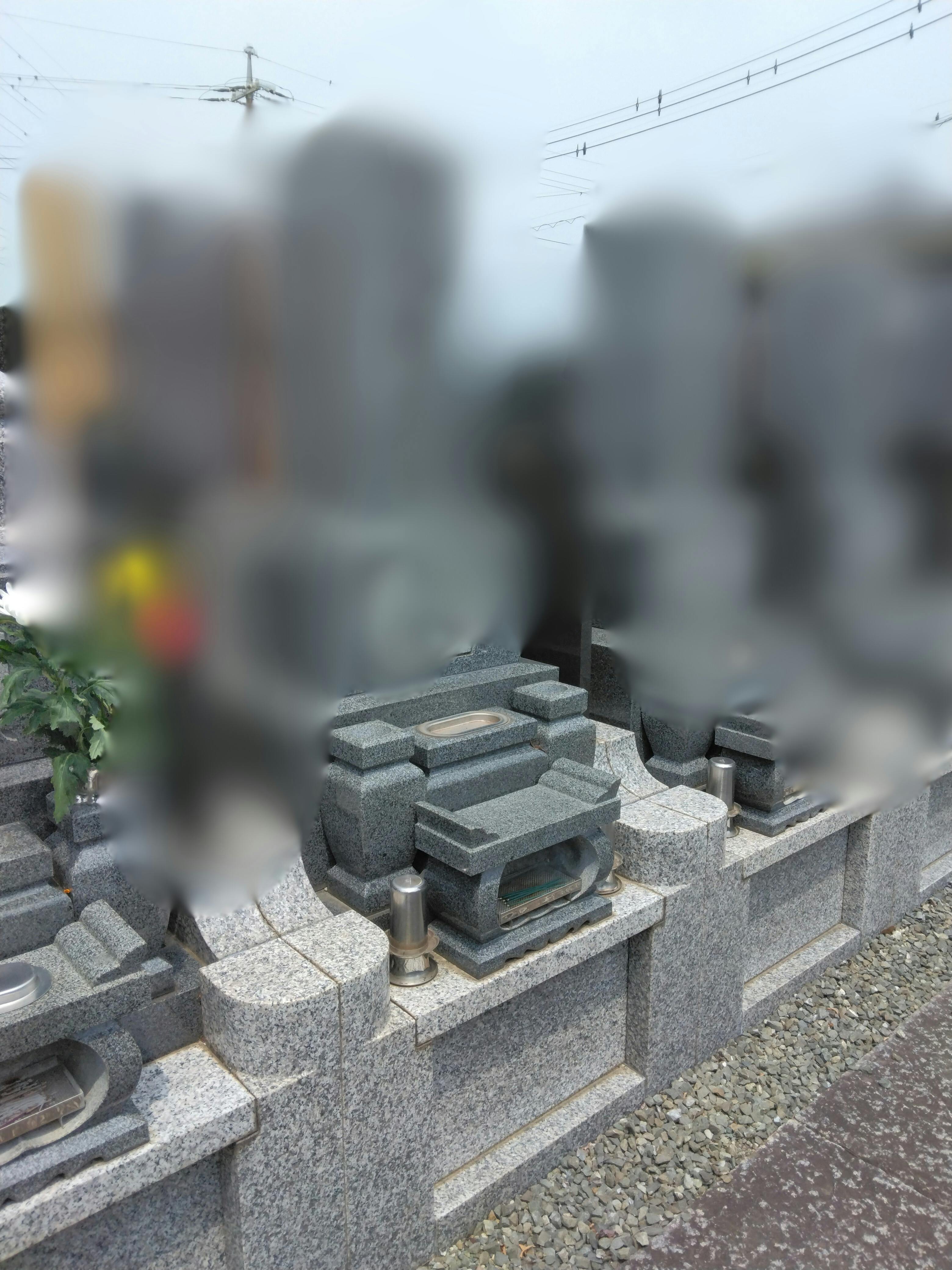 平塚市豊田打間木 慈眼寺のお墓の墓石撤去前