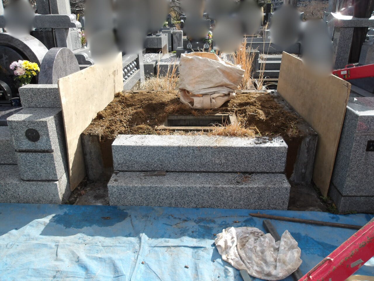 成田市営 いずみ聖地公園のお墓の墓石撤去後